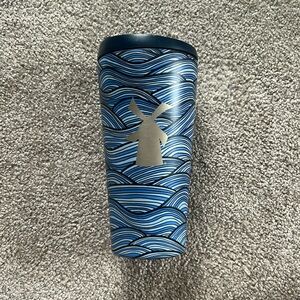 Dutch Bros. Insulated Tumbler “Waves” With Lid for Cold Beverages